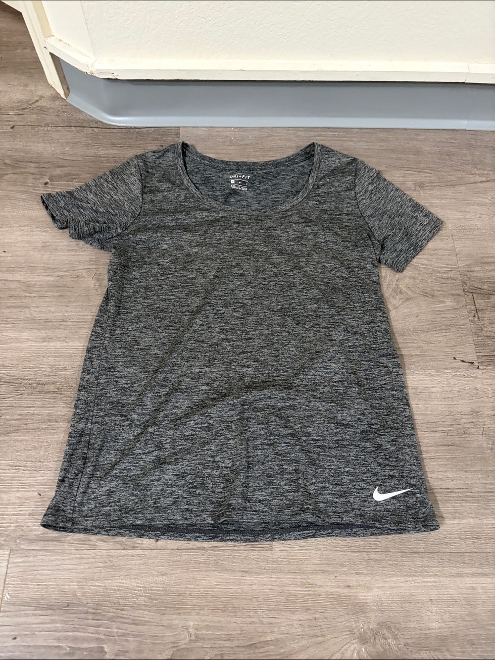 Nike Short Sleeve Dri-FIT Tee - Heather Charcoal